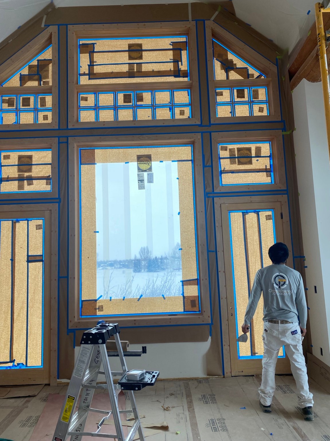 Professional painting and staining project